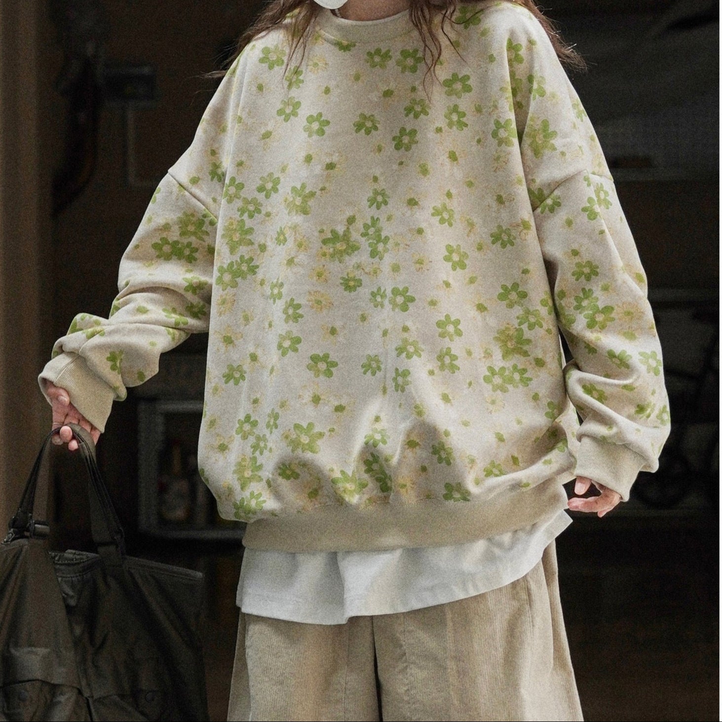 WHISPERS floral print sweatshirt