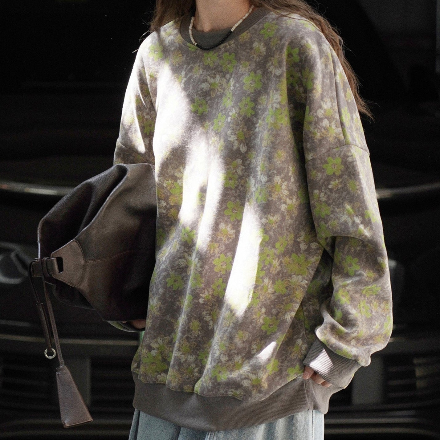 WHISPERS floral print sweatshirt