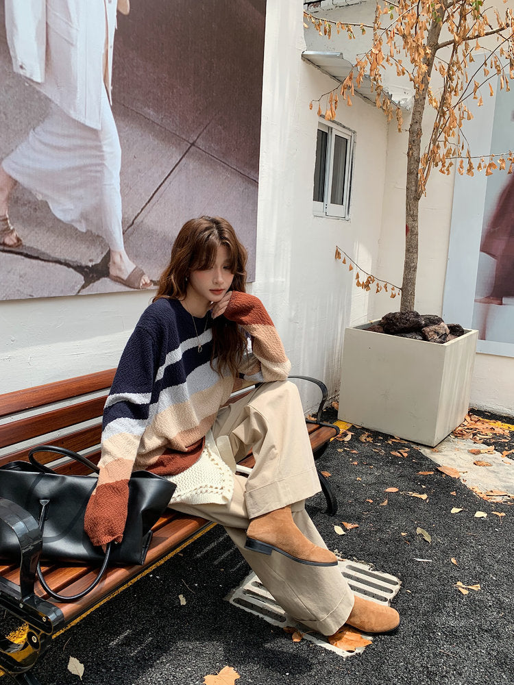 AKIBA boucle cotton sweater