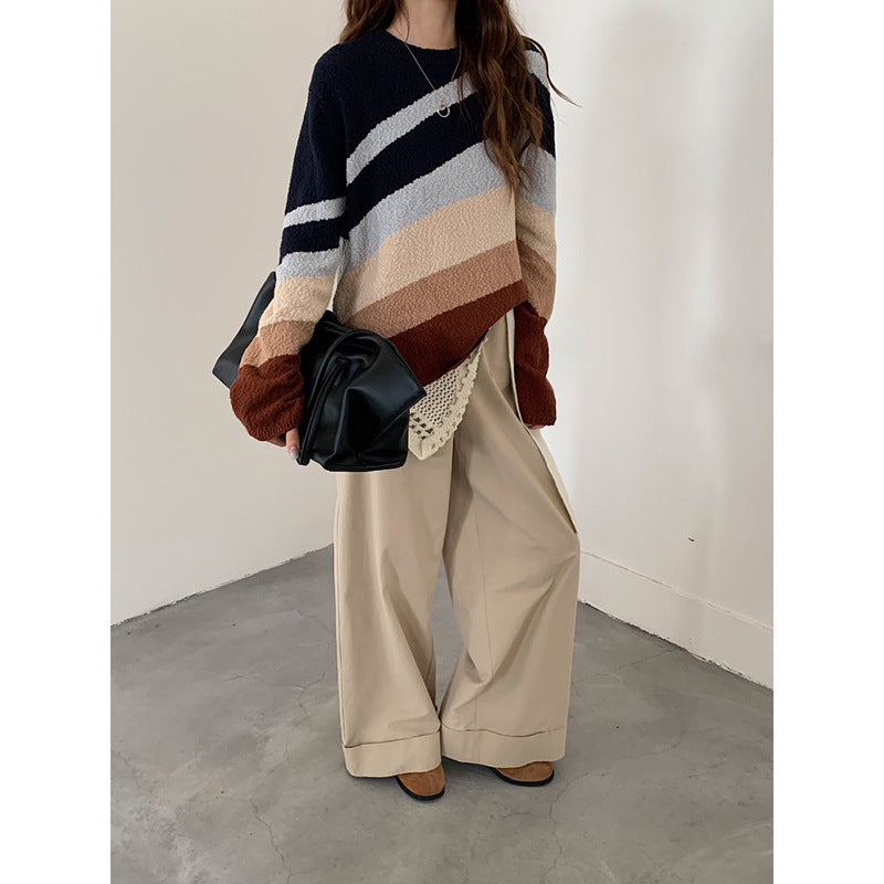 AKIBA boucle cotton sweater