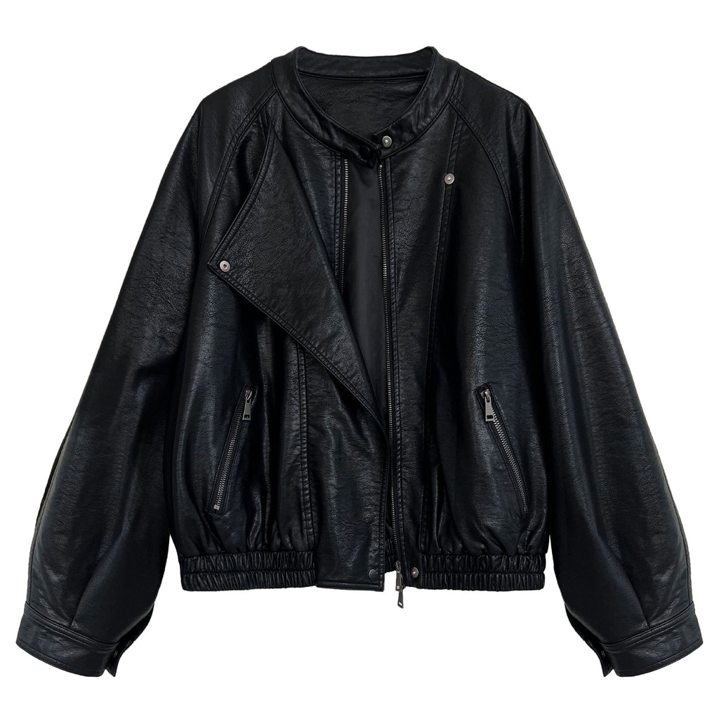 LUCY faux leather motorcycle jacket