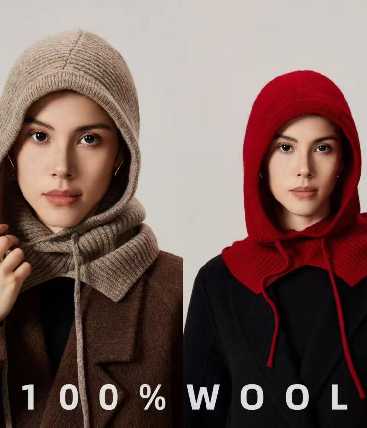 Balaclava beanie pure merino