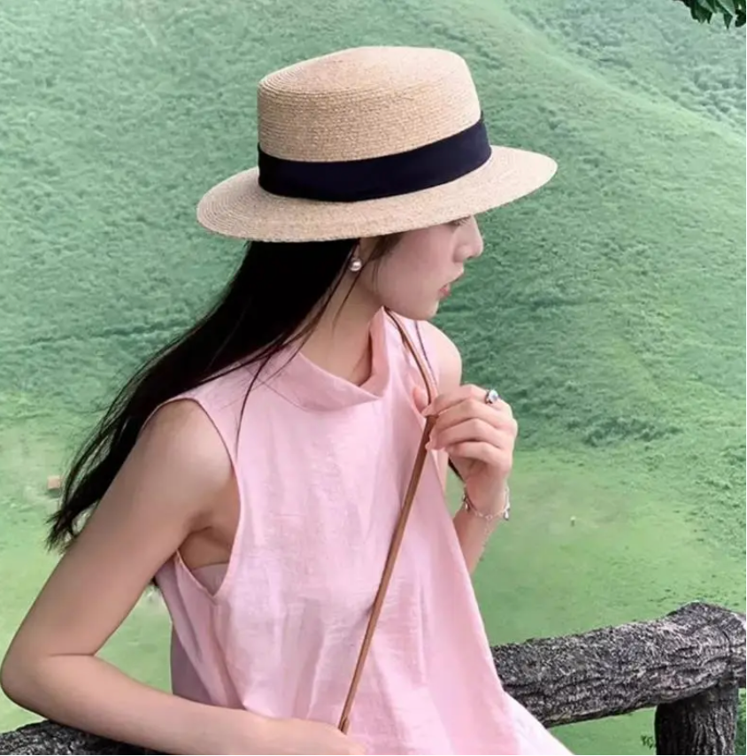 HERBEN vintage straw hat