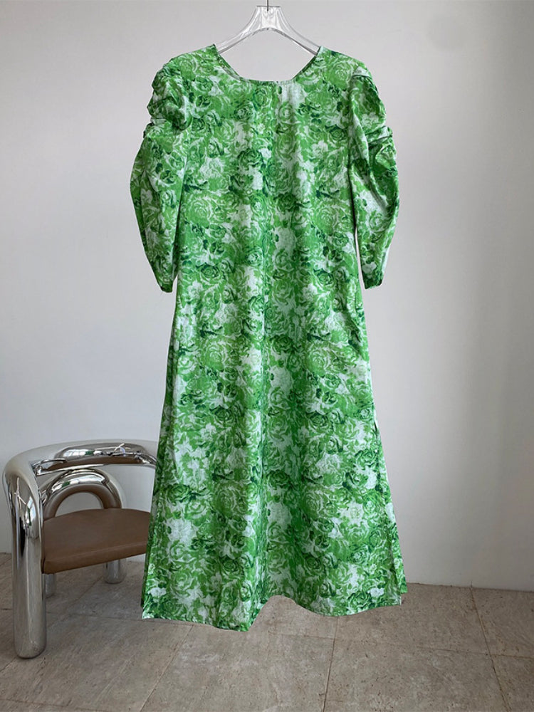 MOLLY garden floral print dress