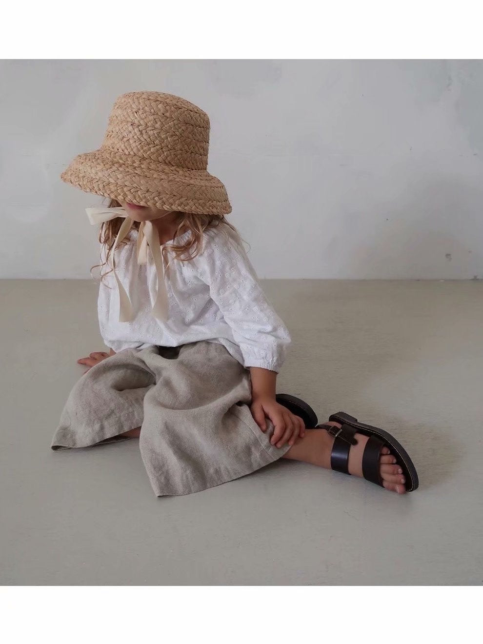 SWEET Hepburn raffia straw hat