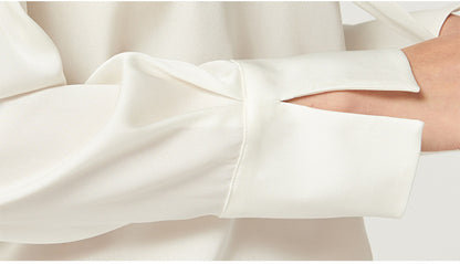 GENTLE silk tie blouse