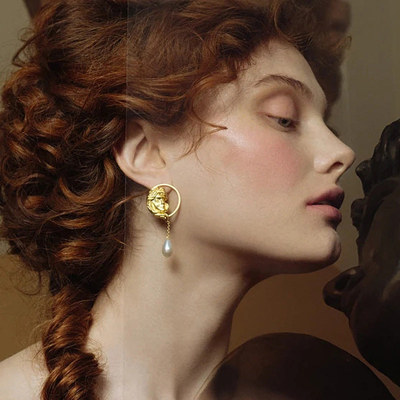 ROMAN portrait retro earrings
